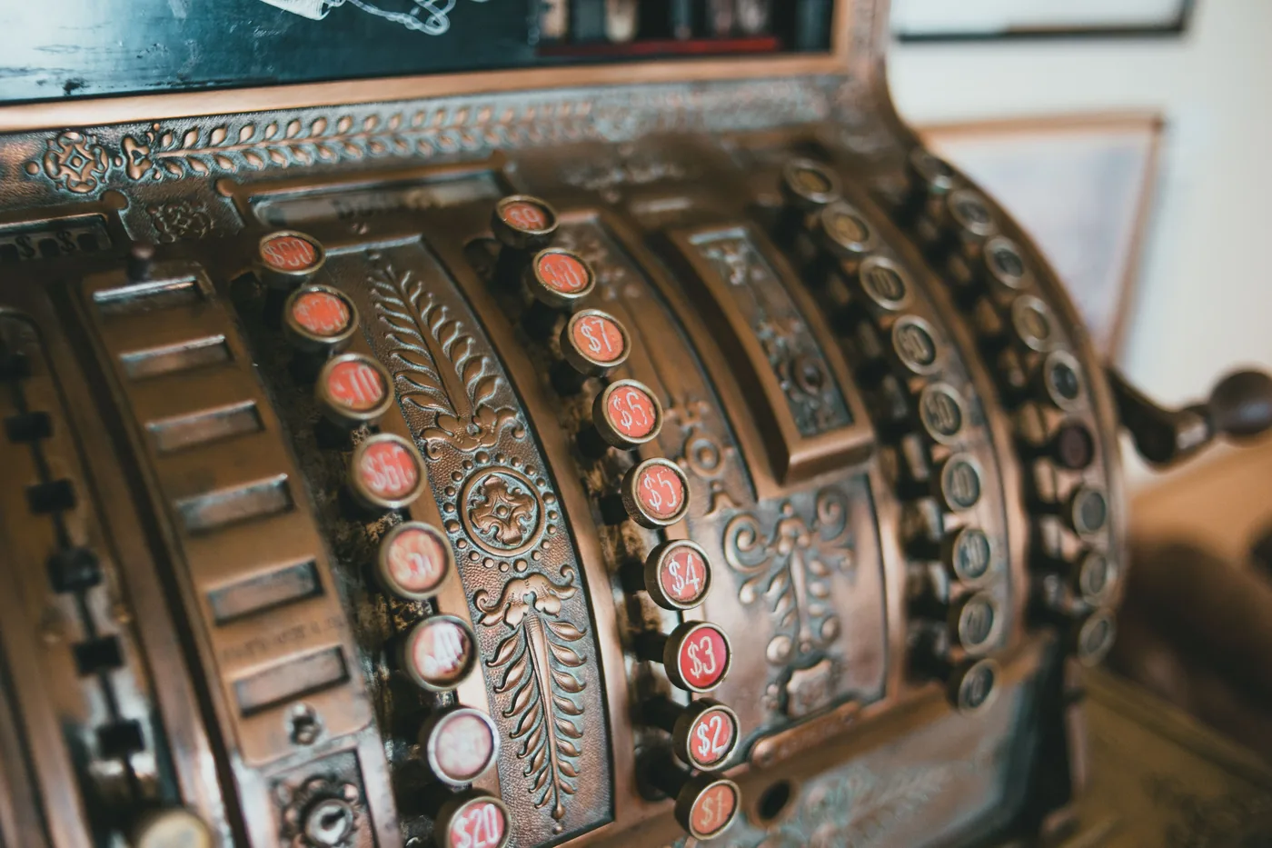Vintage cash register representing the 342 to 1 ROAS campaign